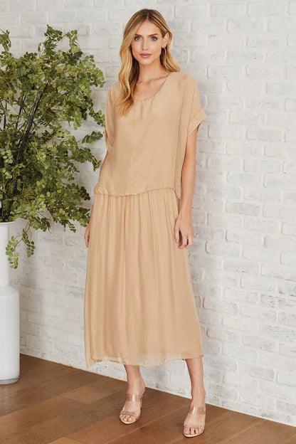 Milio Milano Camel Dress | M