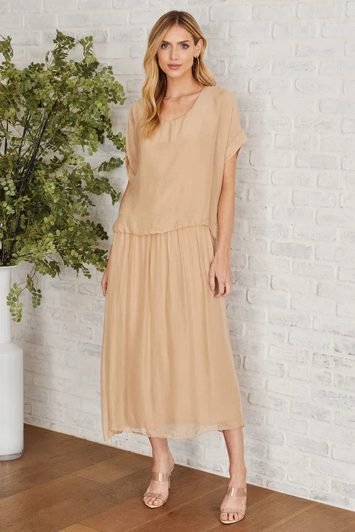 Milio Milano Camel Dress | M