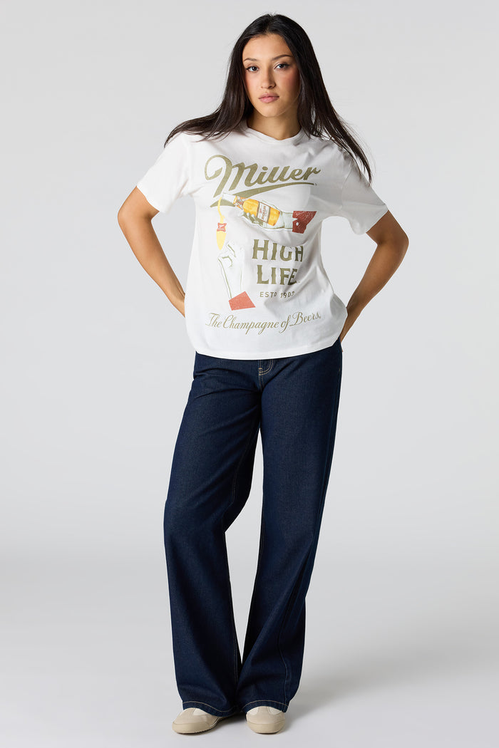 Miller High Life Graphic Boyfriend T-Shirt