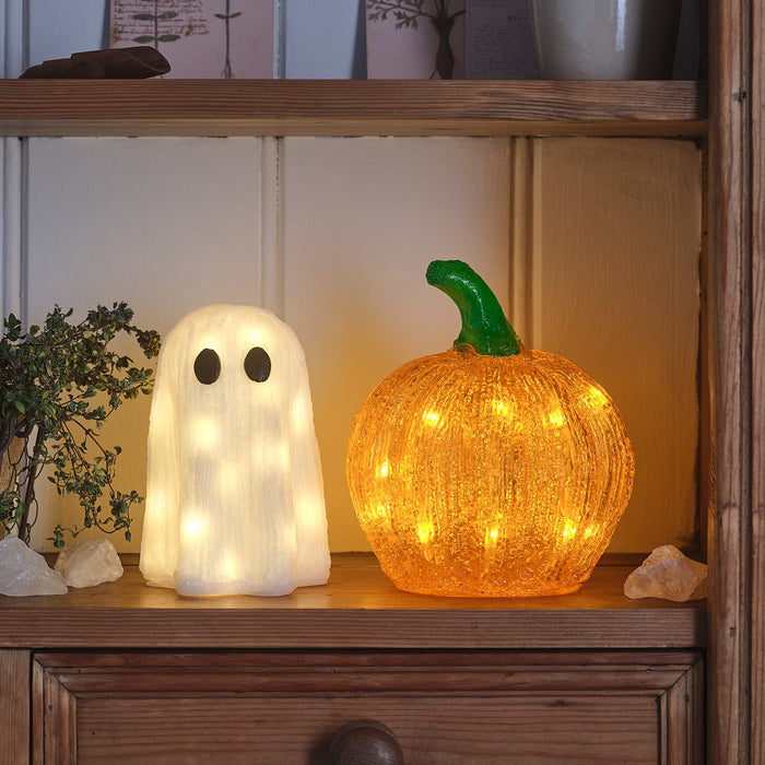 Mini Ghost & Pumpkin Light Up Halloween Decorations