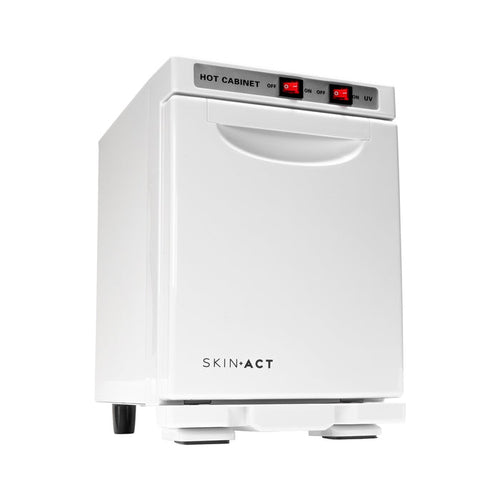 White cabinet with 'SKIN-ACT' branding on a white background