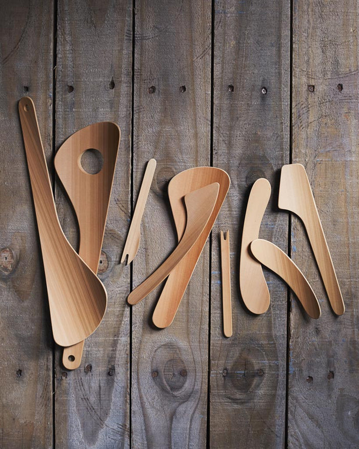 Minotake Bamboo Triangular Spatula - Natural