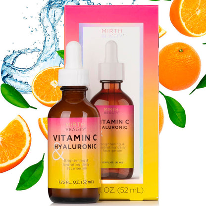 Mirth Beauty Vitamin C & Hyaluronic Face Serum 1.75oz/ 52ml