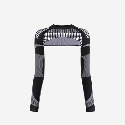 MISBHV Active Shrug Longsleeve Black / White