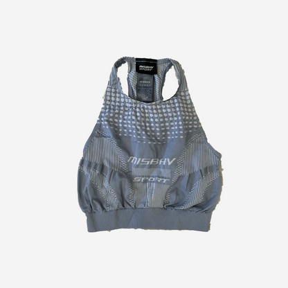 MISBHV JACQUARD SPORT BRA BLUE