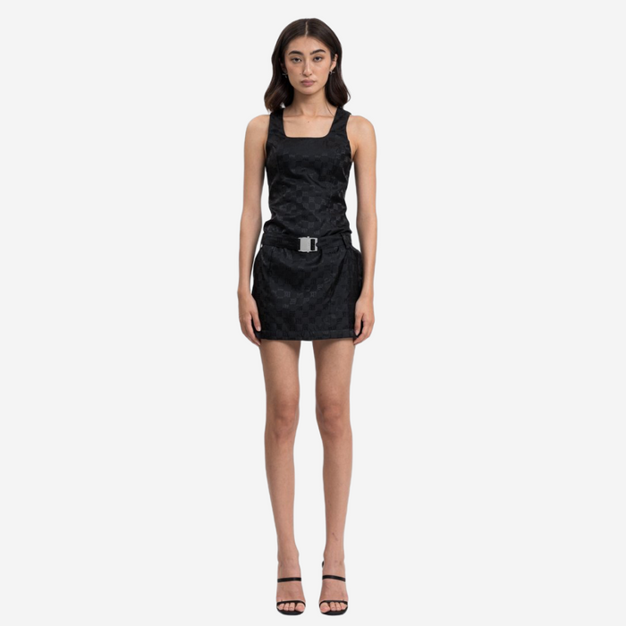MISBHV NYLON JACQUARD MINI DRESS