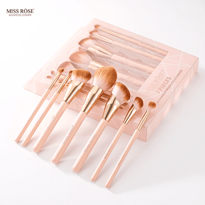 Miss Rose 7-Piece Marble Makeup Brush Collection Set - Miss Rose Com Pk