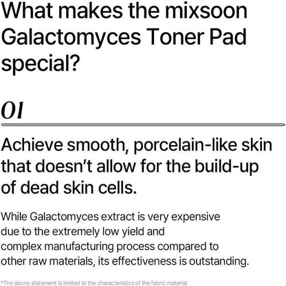 Mixsoon Galactomyces Toner Pad 60 pads