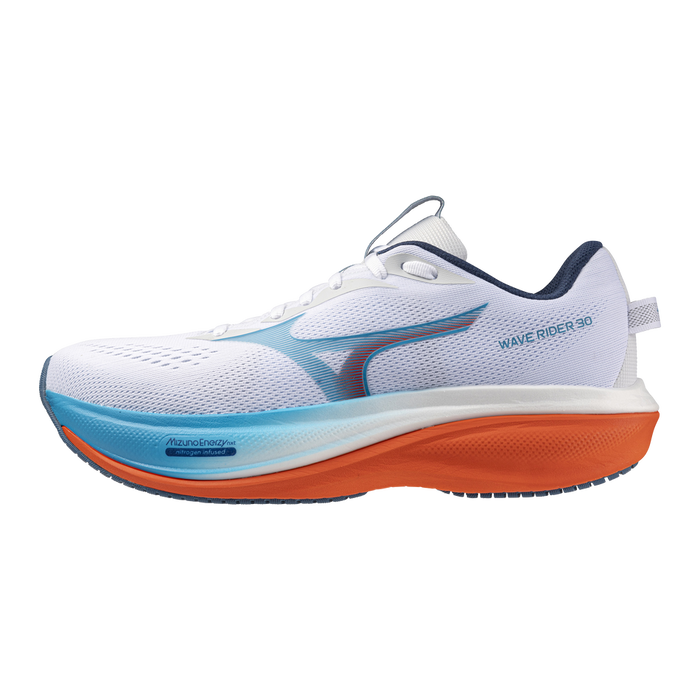 Mizuno Wave Rider 30 Men's - White/Blue Jewel/Orange.com