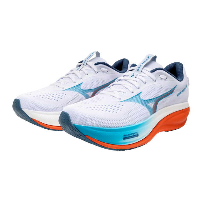 Mizuno Wave Rider 30 Men's - White/Blue Jewel/Orange.com