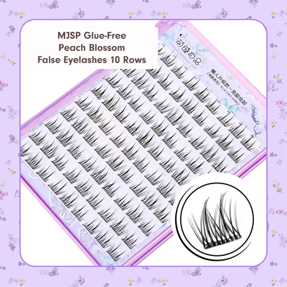 MJSP Glue-Free Peach Blossom False Eyelashes 10 Rows