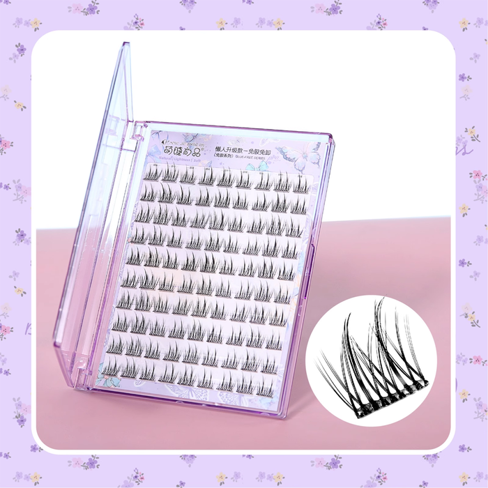 MJSP Glue-Free Peach Blossom False Eyelashes 10 Rows