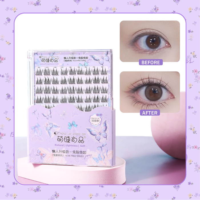 MJSP Glue-Free Peach Blossom False Eyelashes 10 Rows