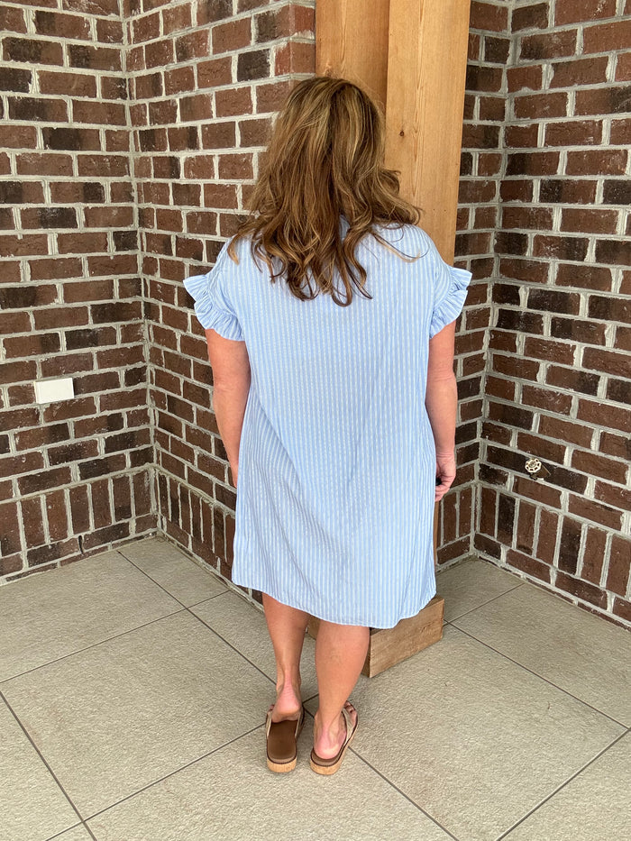 Molly Bracken Smocked Shirt Dress