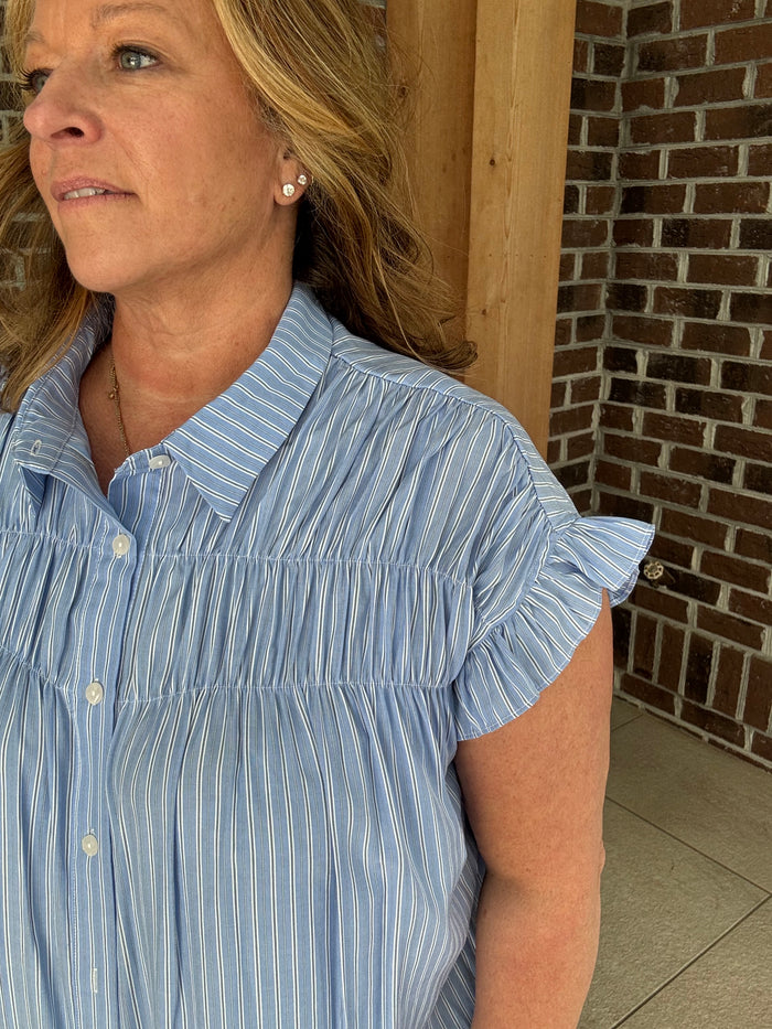 Molly Bracken Smocked Shirt Dress
