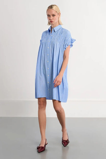 Molly Bracken Smocked Shirt Dress
