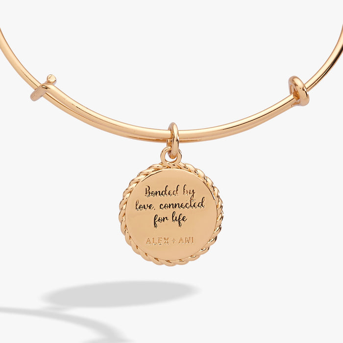 Mom Bonded By Love Connected For Life Charm Bangle