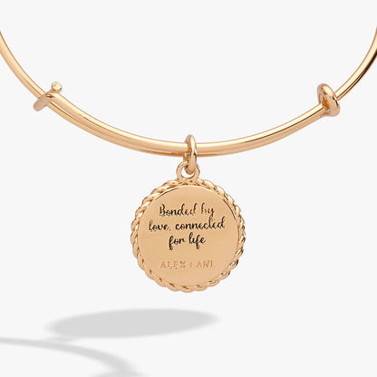 Mom Bonded By Love Connected For Life Charm Bangle