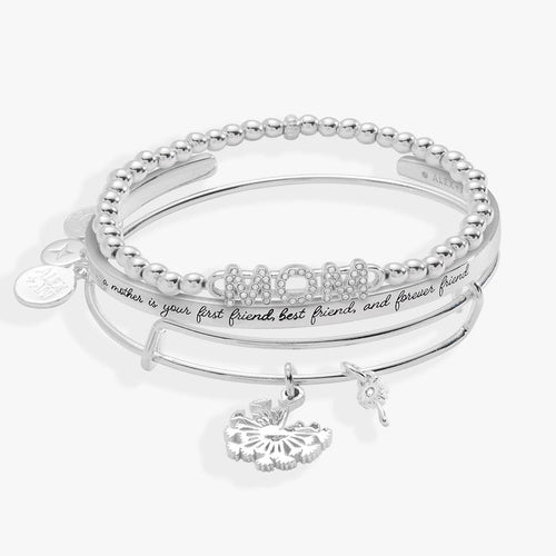 Mom Dandelion Bangle Set of 3