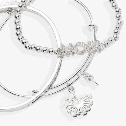 Mom Dandelion Bangle Set of 3