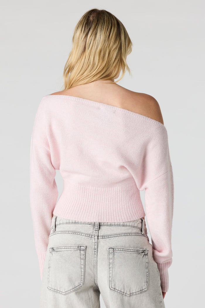 Mossy Knit Boatneck Sweater