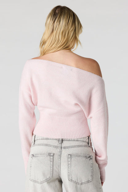 Mossy Knit Boatneck Sweater