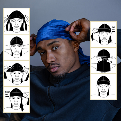 Mr. Durag Wave Maxx Silky Satin Durag, 1 Count, Black