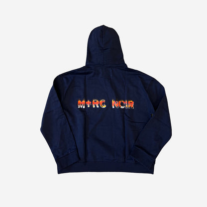 M+RC NOIR FIRE LOGO HOODIE NAVY