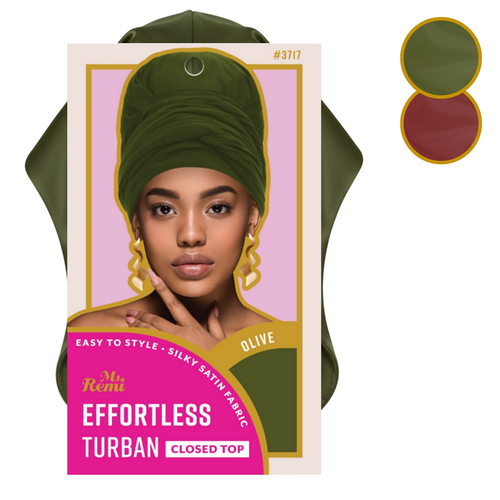 Ms. Remi Effortless Turban Scarf Close Top, 1 Count, Olive & Burgundy