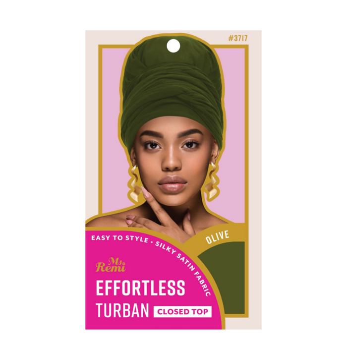 Ms. Remi Effortless Turban Scarf Close Top, 1 Count, Olive & Burgundy