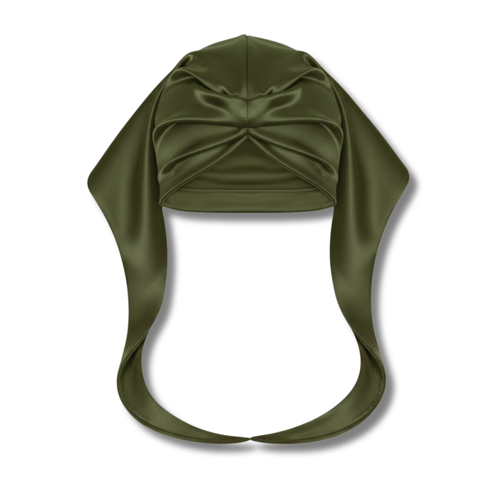 Ms. Remi Effortless Turban Scarf Close Top, 1 Count, Olive & Burgundy
