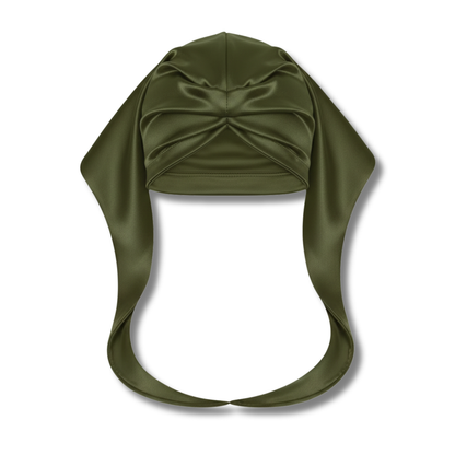Ms. Remi Effortless Turban Scarf Close Top, 1 Count, Olive & Burgundy