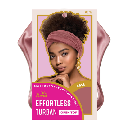 Ms. Remi Effortless Turban Scarf Open Top, 1 Count, Rose & Pink