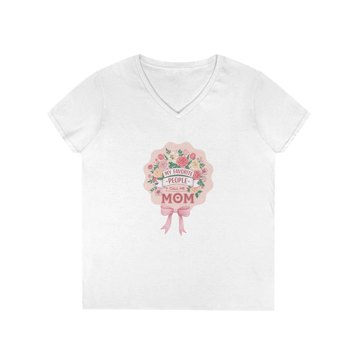 My Favorite People Call Me Mom Women's V-Neck T-Shirt - Whippie's