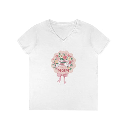 My Favorite People Call Me Mom Women's V-Neck T-Shirt - Whippie's