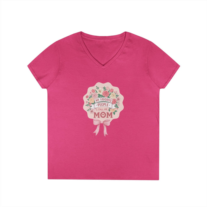 My Favorite People Call Me Mom Women's V-Neck T-Shirt - Whippie's