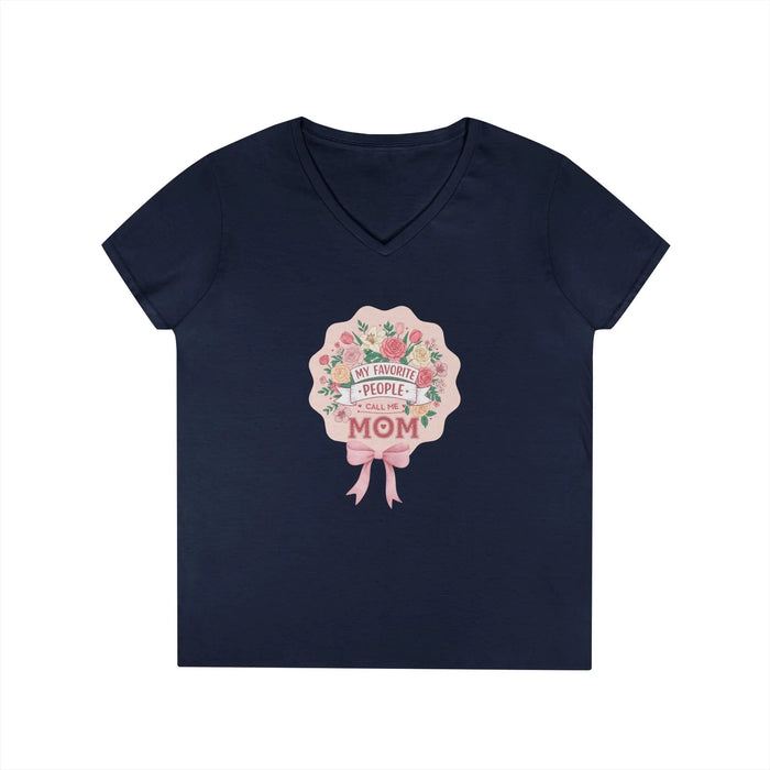 My Favorite People Call Me Mom Women's V-Neck T-Shirt - Whippie's