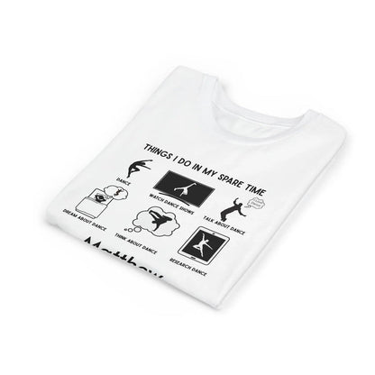 My Spare Time = Dance Time Boys' Youth Tee - Personalizable - Whippie's