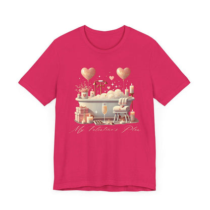 💖 My Valentine's Plan vs. Reality 🛁 Unisex Jersey Tee ✨ Expectation vs. Reality, the Valentine's Day edition! - Whippie's