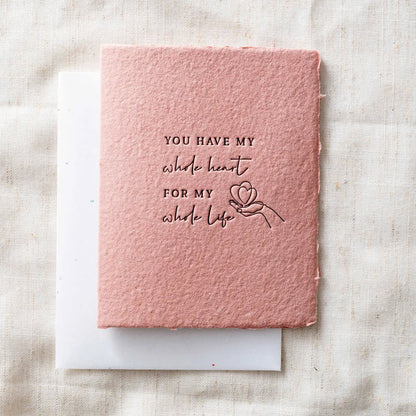 My whole heart-Greeting Card