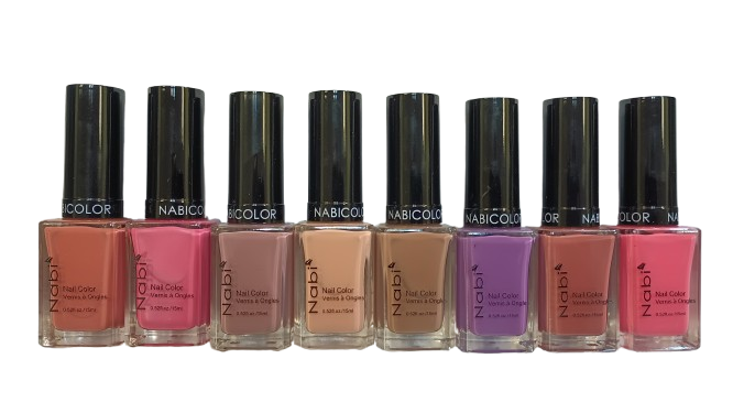 N48R-N(NEW) - 8 PCS Nabi 5 Nail Polish Set N
