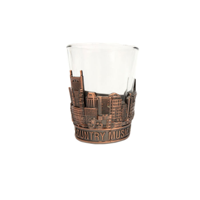 NASHVILLE COPPER WRAP SHOT GLASS