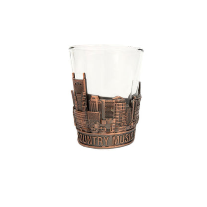 NASHVILLE COPPER WRAP SHOT GLASS