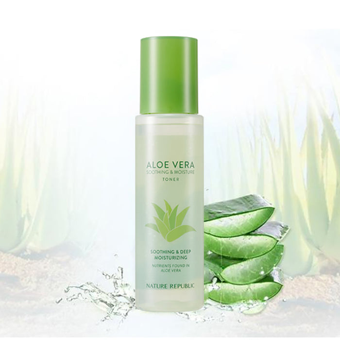 NATURE REPUBLIC Aloe Vera Soothing & Moisture Toner تونر الالوفيرا للبشرة