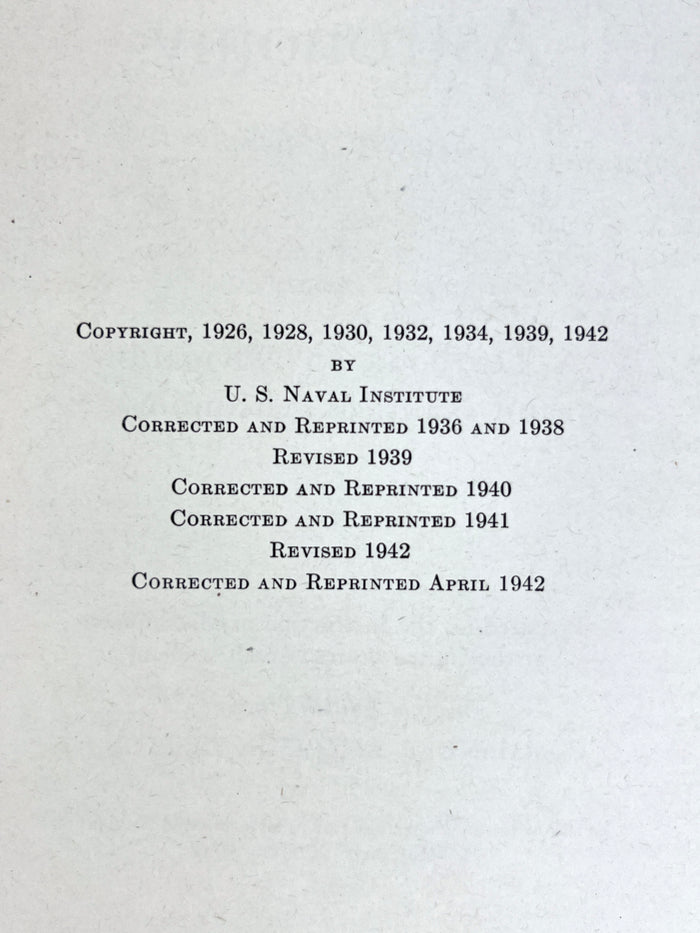 Navigation and Nautical Astronomy, 1942
