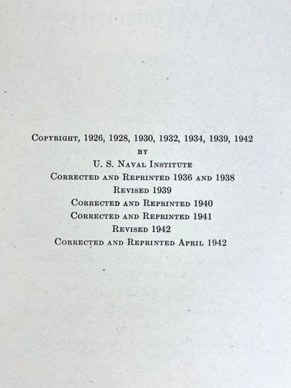 Navigation and Nautical Astronomy, 1942