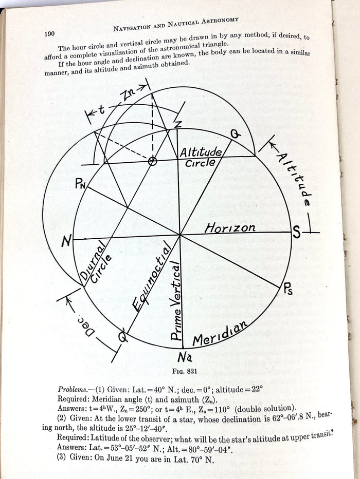 Navigation and Nautical Astronomy, 1942