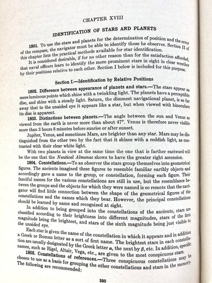 Navigation and Nautical Astronomy, 1942