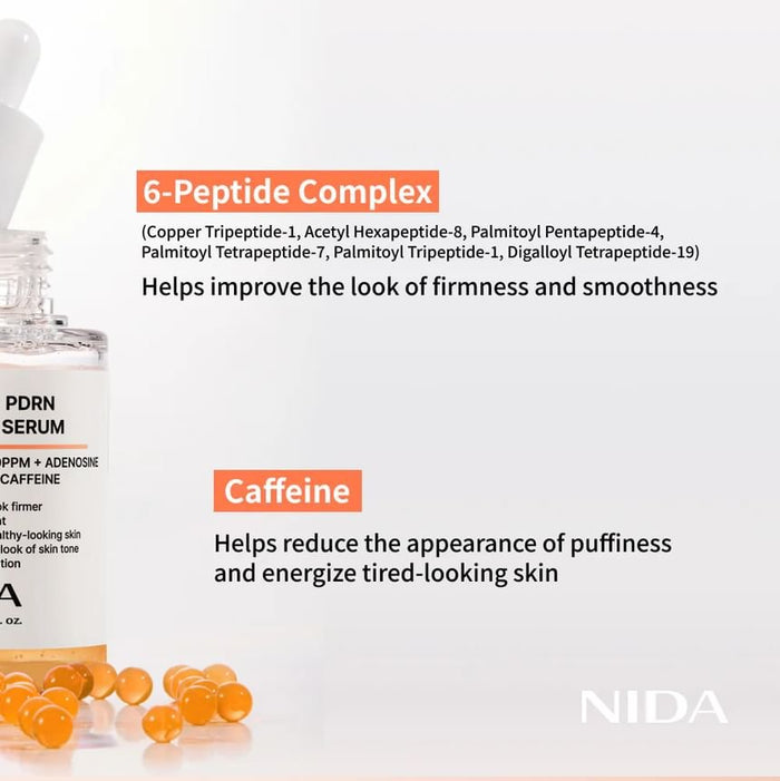 NIDA Salmon PDRN Peptide Serum 50ml نيدا السلمون PDRN مصل الببتيد - Princess Cosmetics Qatar