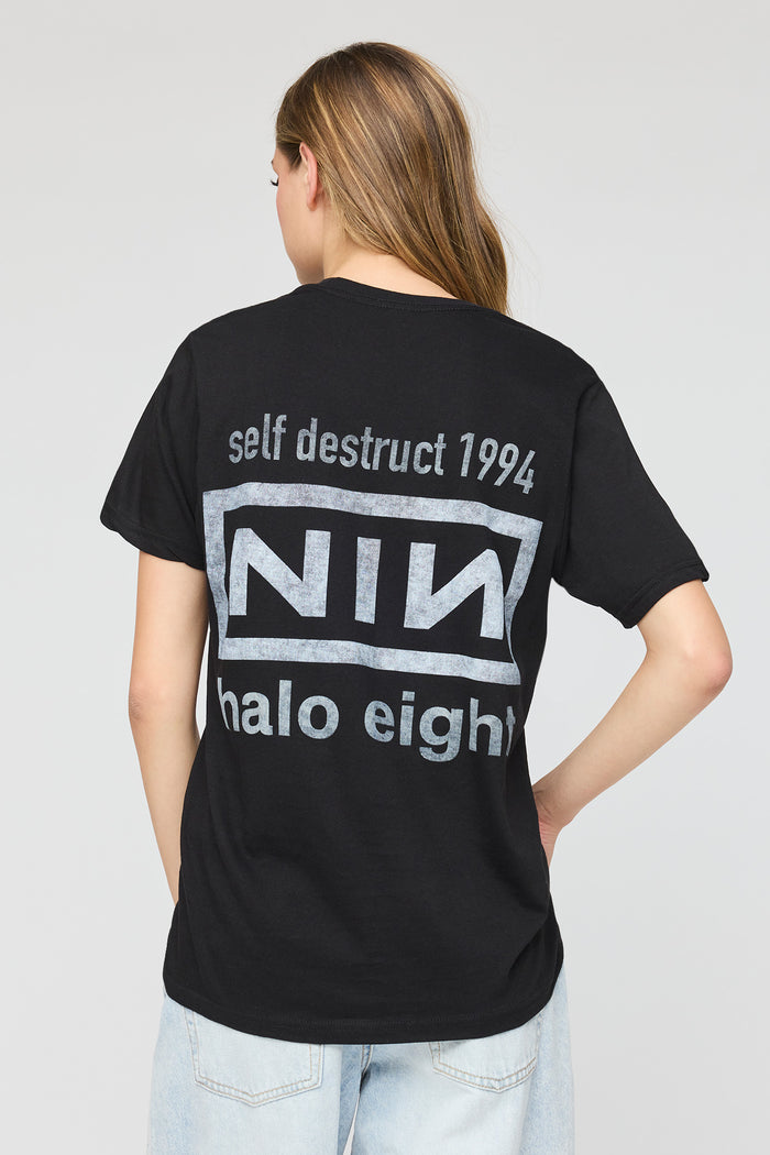 Nine Inch Nails Graphic Boyfriend T-Shirt